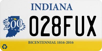 IN license plate 028FUX