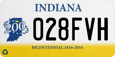 IN license plate 028FVH