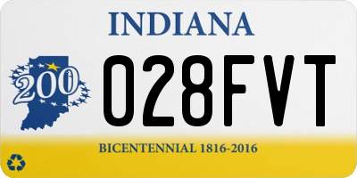 IN license plate 028FVT