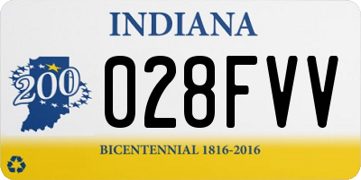 IN license plate 028FVV
