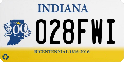 IN license plate 028FWI