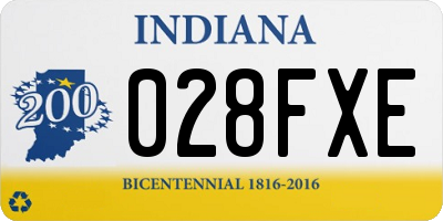 IN license plate 028FXE
