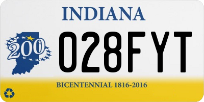 IN license plate 028FYT