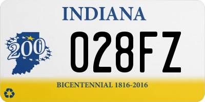 IN license plate 028FZ