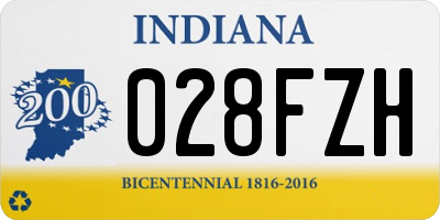 IN license plate 028FZH