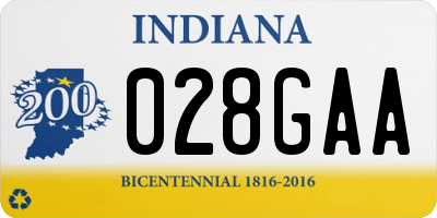 IN license plate 028GAA