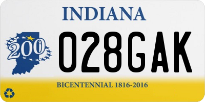 IN license plate 028GAK