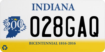 IN license plate 028GAQ
