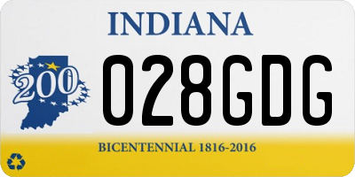 IN license plate 028GDG
