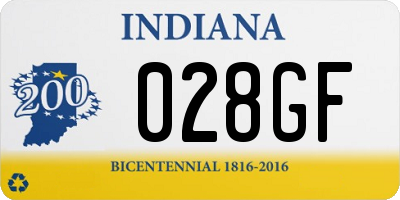 IN license plate 028GF