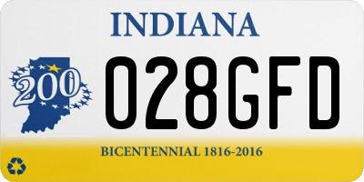IN license plate 028GFD