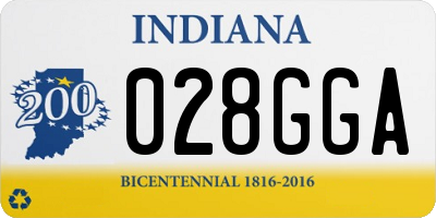 IN license plate 028GGA