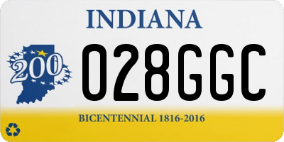 IN license plate 028GGC