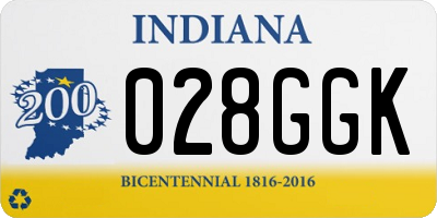 IN license plate 028GGK