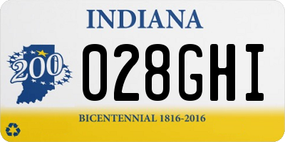 IN license plate 028GHI