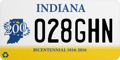 IN license plate 028GHN
