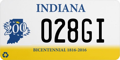 IN license plate 028GI