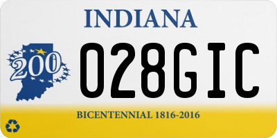 IN license plate 028GIC
