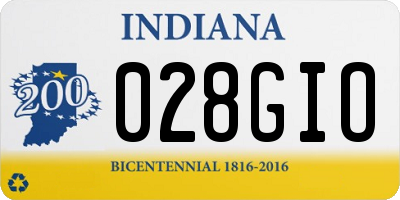 IN license plate 028GIO