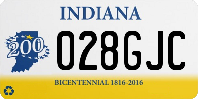 IN license plate 028GJC