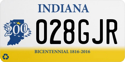 IN license plate 028GJR