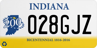 IN license plate 028GJZ