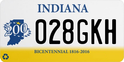 IN license plate 028GKH