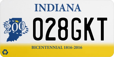 IN license plate 028GKT
