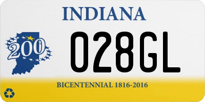 IN license plate 028GL