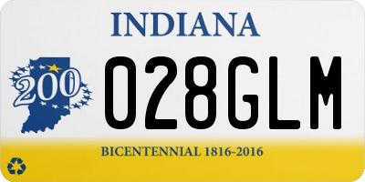 IN license plate 028GLM