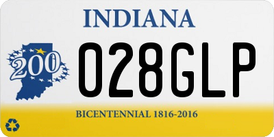 IN license plate 028GLP