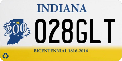 IN license plate 028GLT