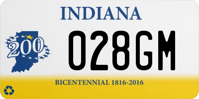 IN license plate 028GM