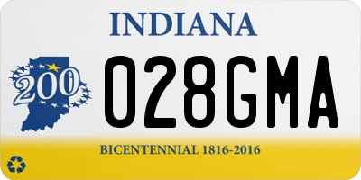 IN license plate 028GMA