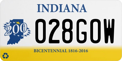 IN license plate 028GOW