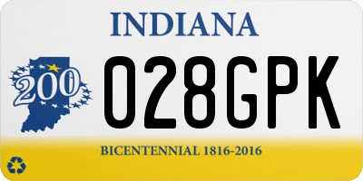IN license plate 028GPK