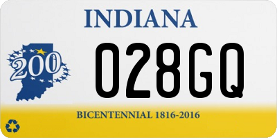 IN license plate 028GQ