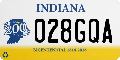 IN license plate 028GQA