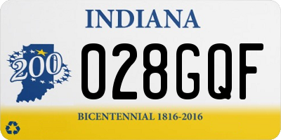 IN license plate 028GQF