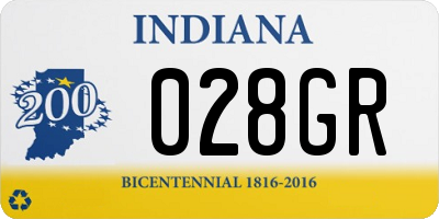 IN license plate 028GR