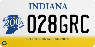 IN license plate 028GRC
