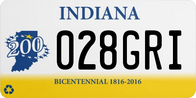 IN license plate 028GRI