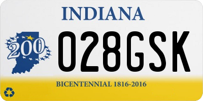 IN license plate 028GSK