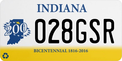 IN license plate 028GSR