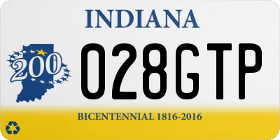 IN license plate 028GTP