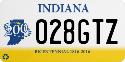 IN license plate 028GTZ