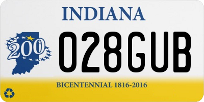 IN license plate 028GUB