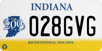 IN license plate 028GVG
