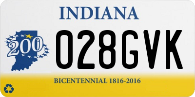 IN license plate 028GVK
