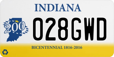 IN license plate 028GWD